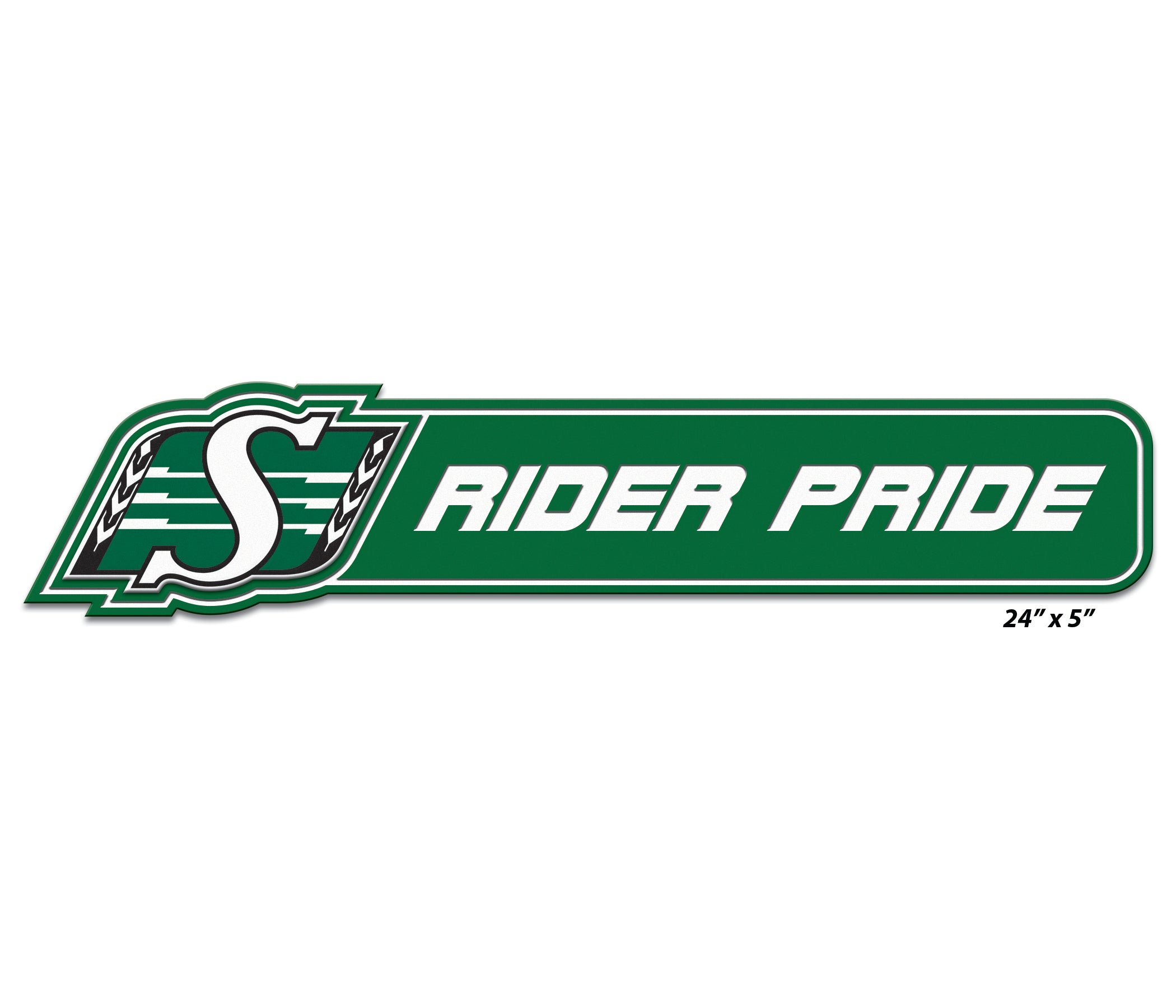 24" x 5" Customizable Green Sign