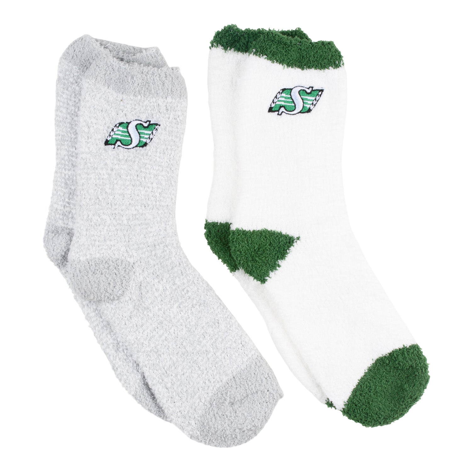 Ladies 2 Pack Softie Crew Socks