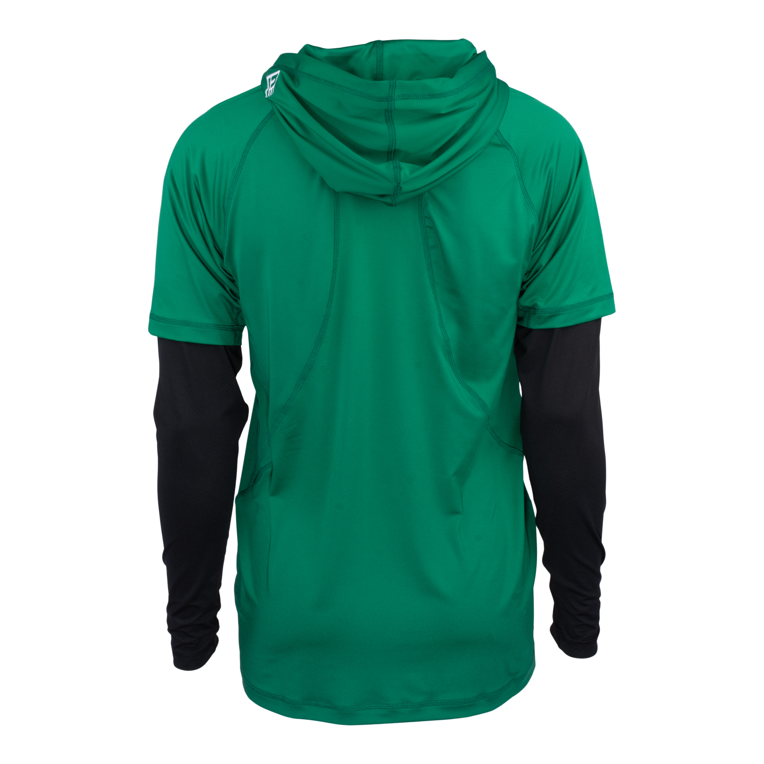 Sideline Green Merge Performance Hooded Long Sleeve