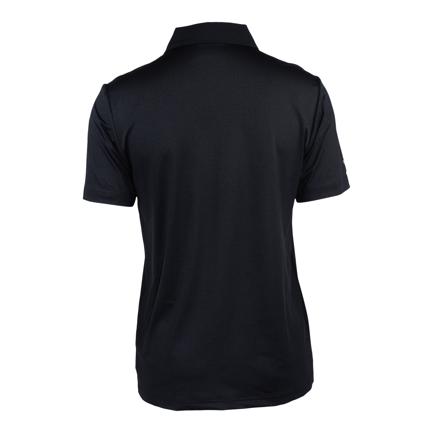 Heather Etched Suede Logo Polo