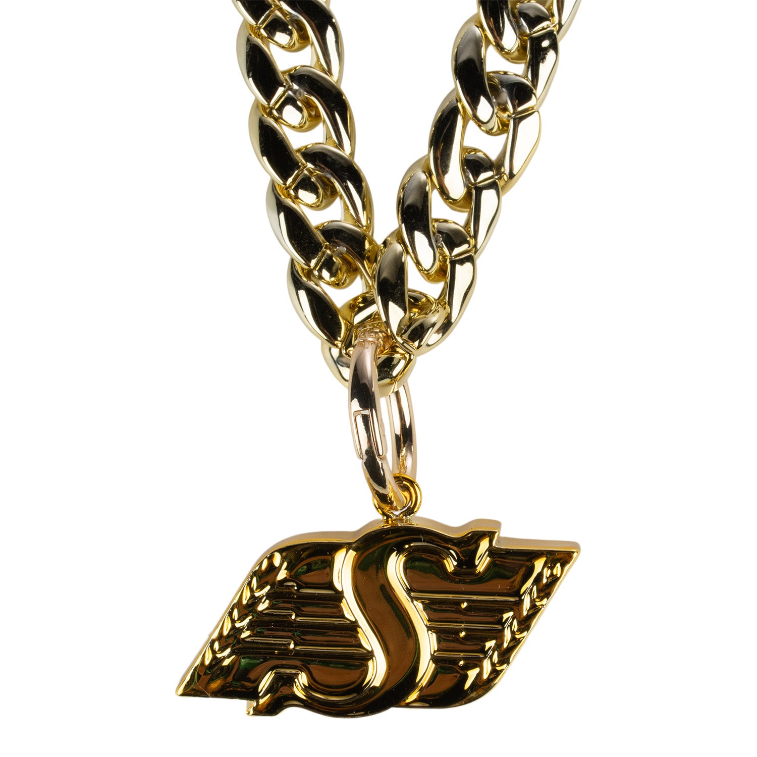 Novelty Gold Logo Chain Necklace