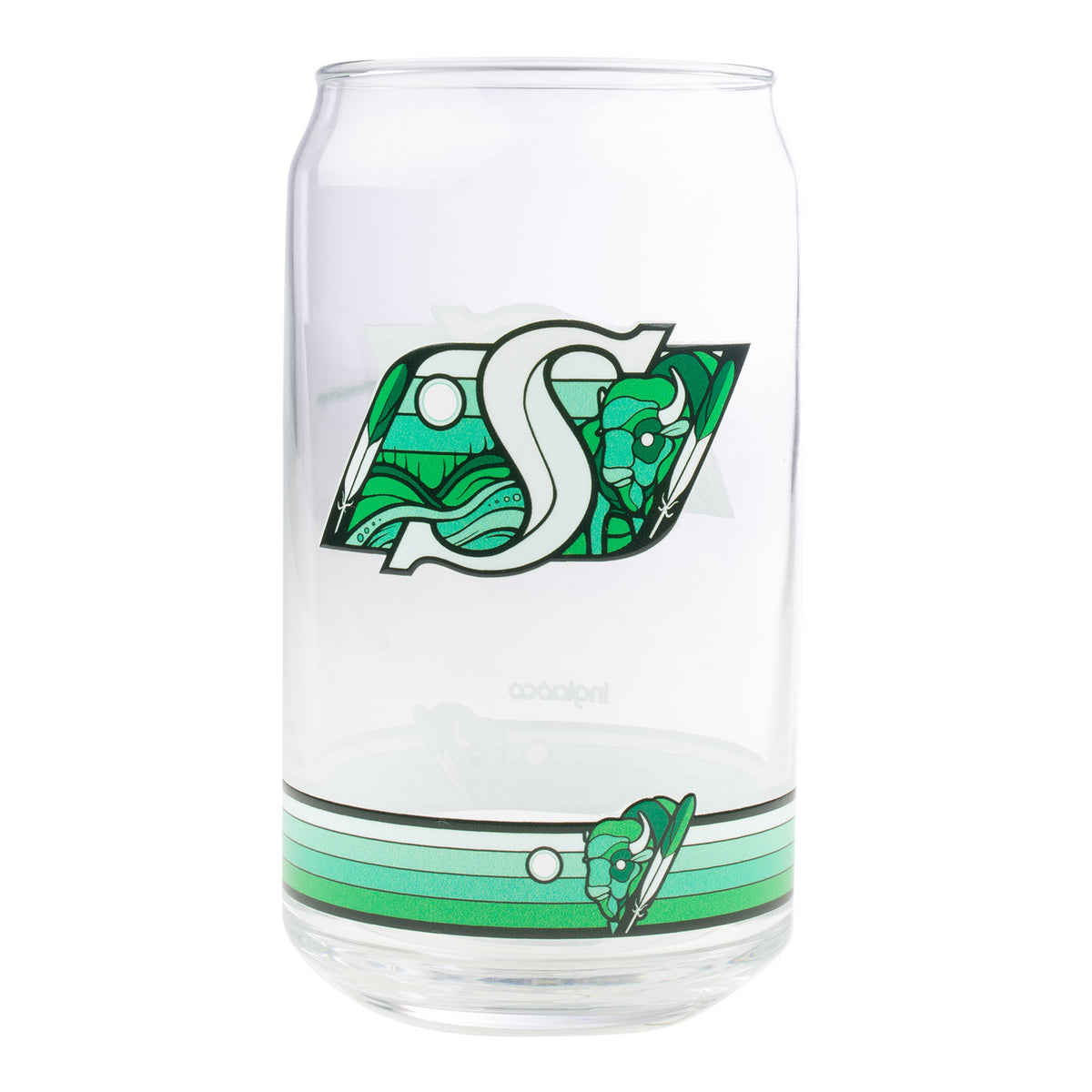 Indigenous Logo 16oz Can Glass