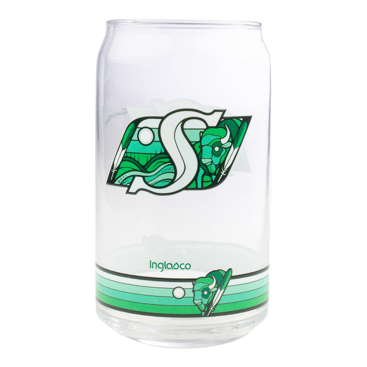 Indigenous Logo 16oz Can Glass