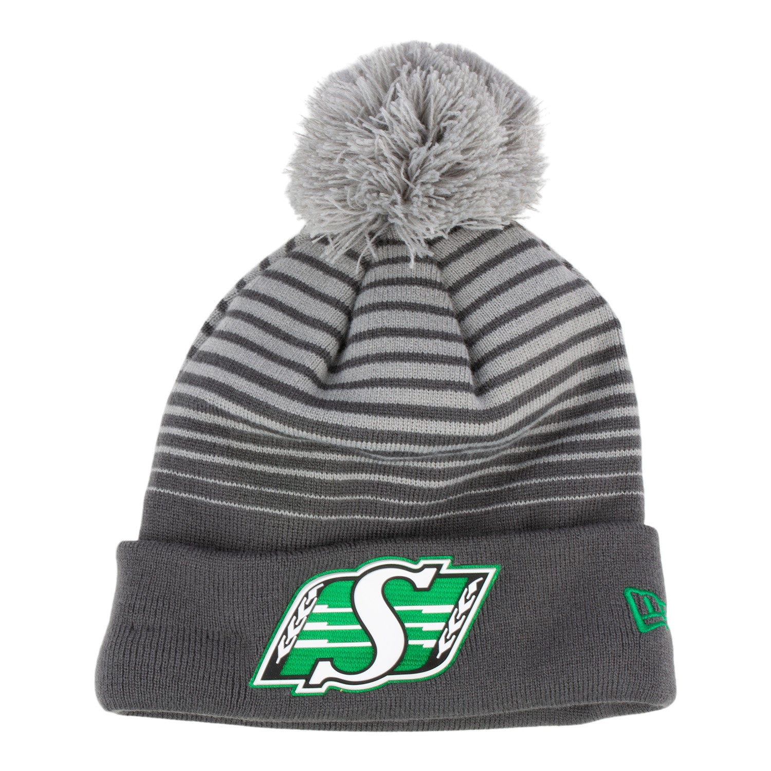 Sideline Grey Dash Pom Knit