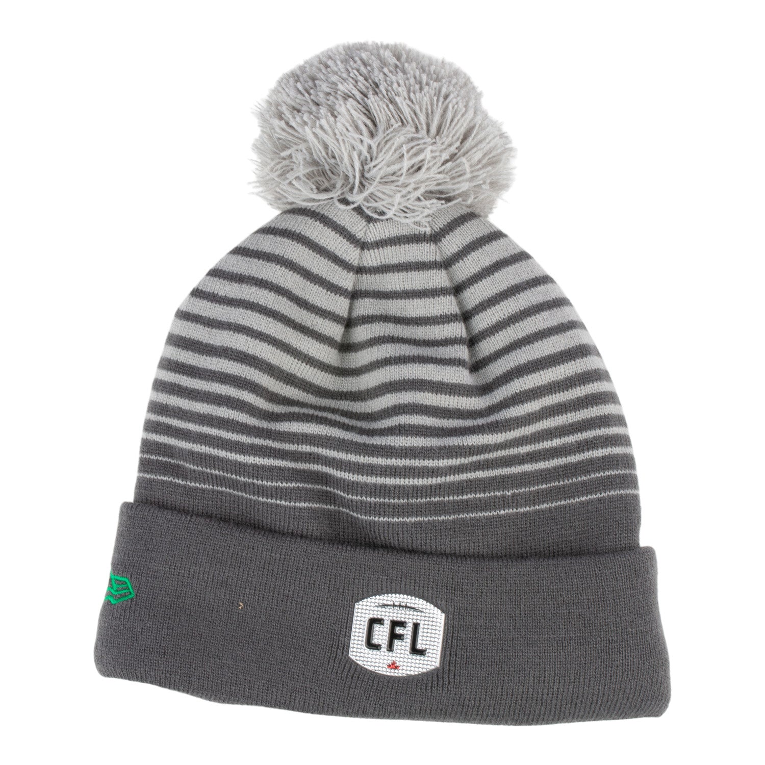 Sideline Grey Dash Pom Knit