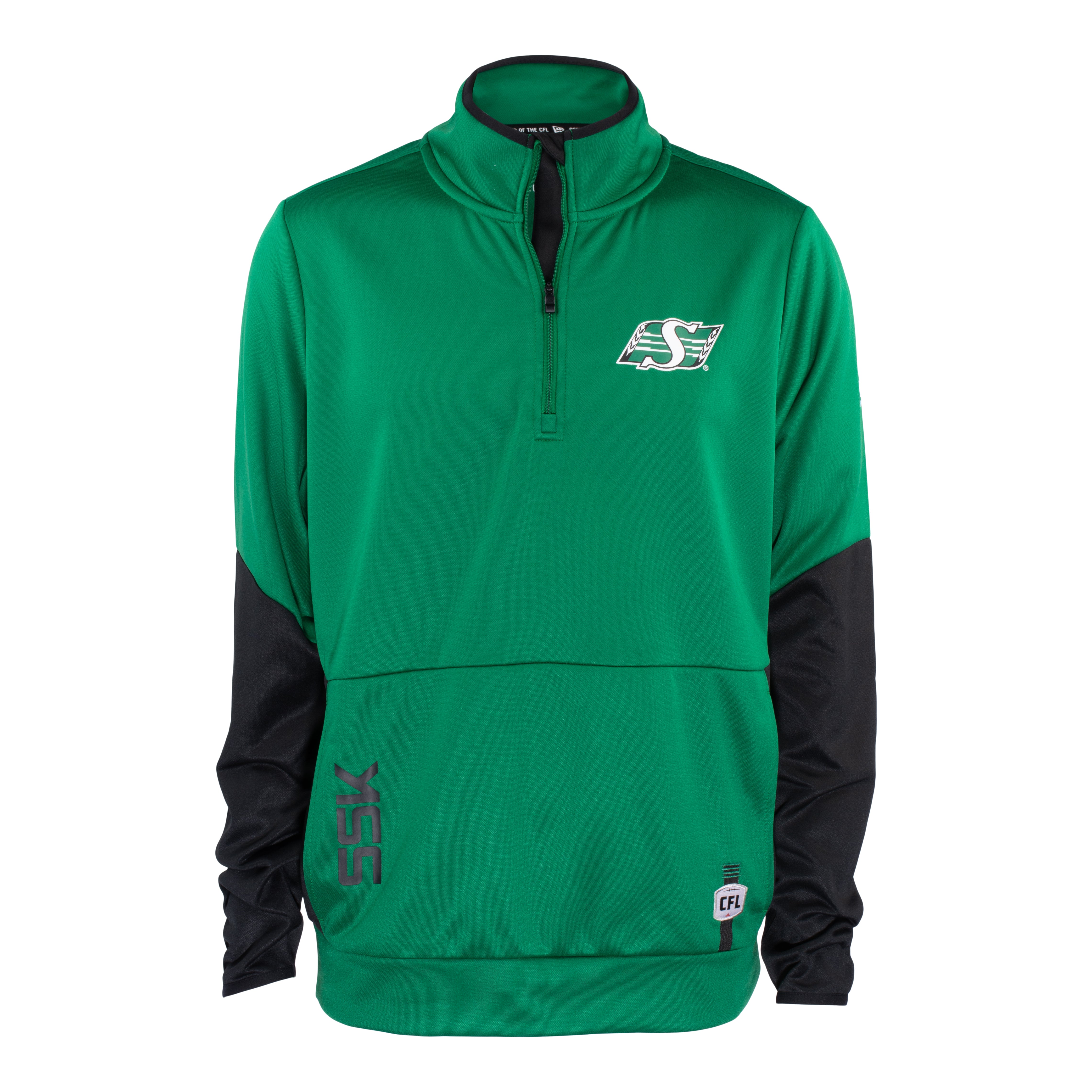 Sideline Pump Fleece 1/4 Zip Pullover Green