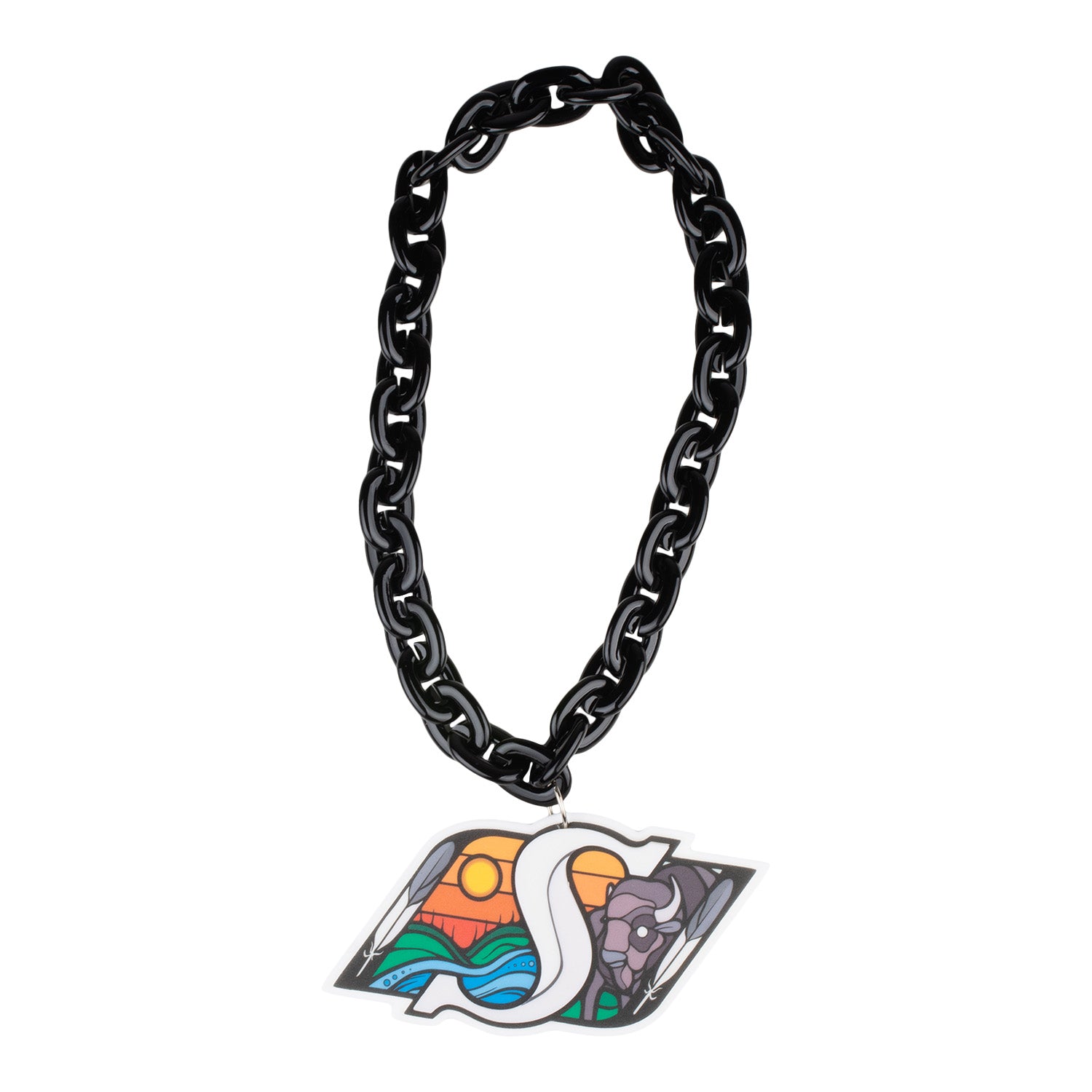 Full Colour Indigenous Logo Fan Chain