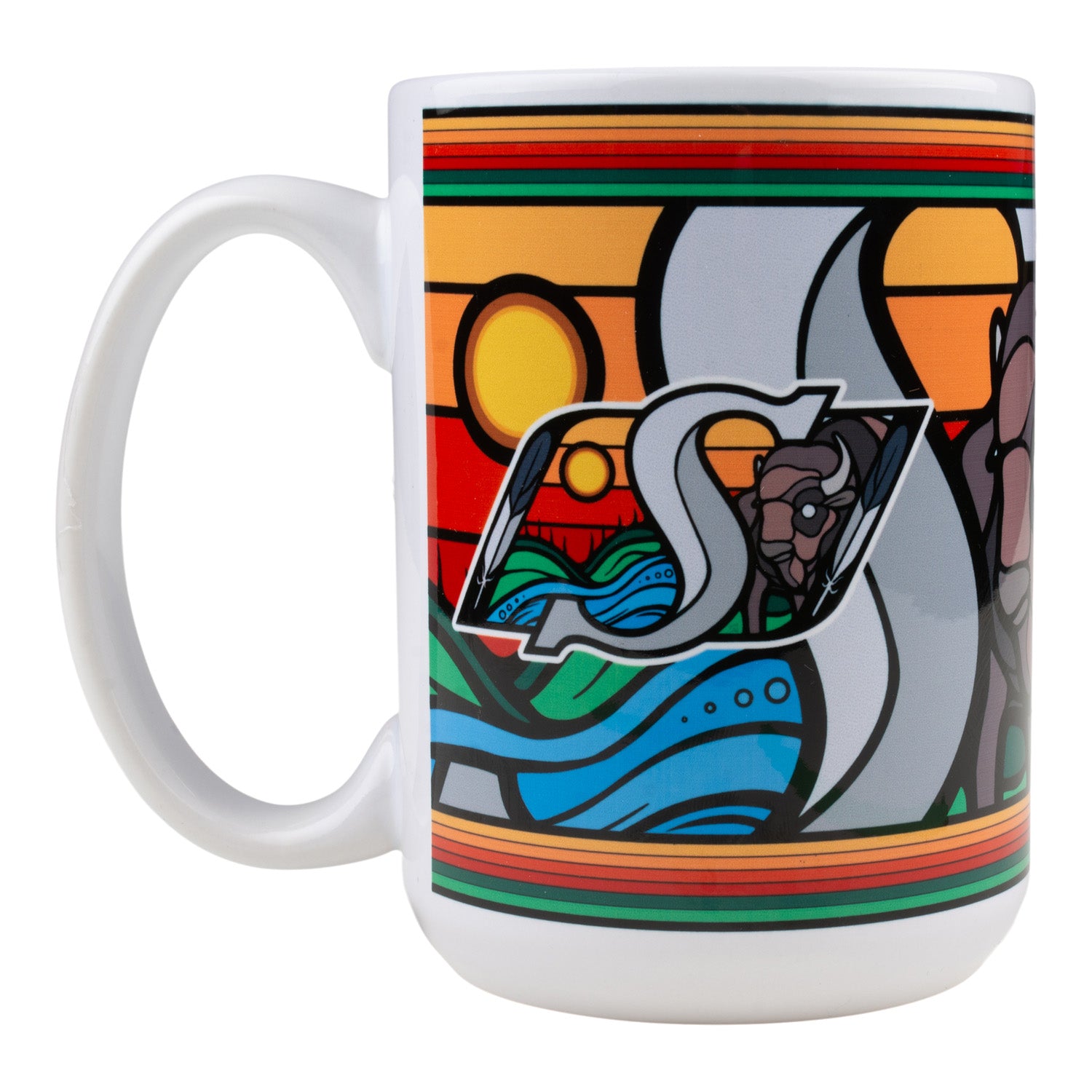 Full Colour Indigenous Logo 15oz Coffee Mug