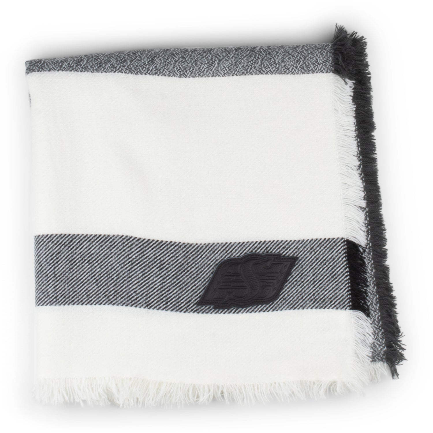 Grey Plaid Blanket Scarf