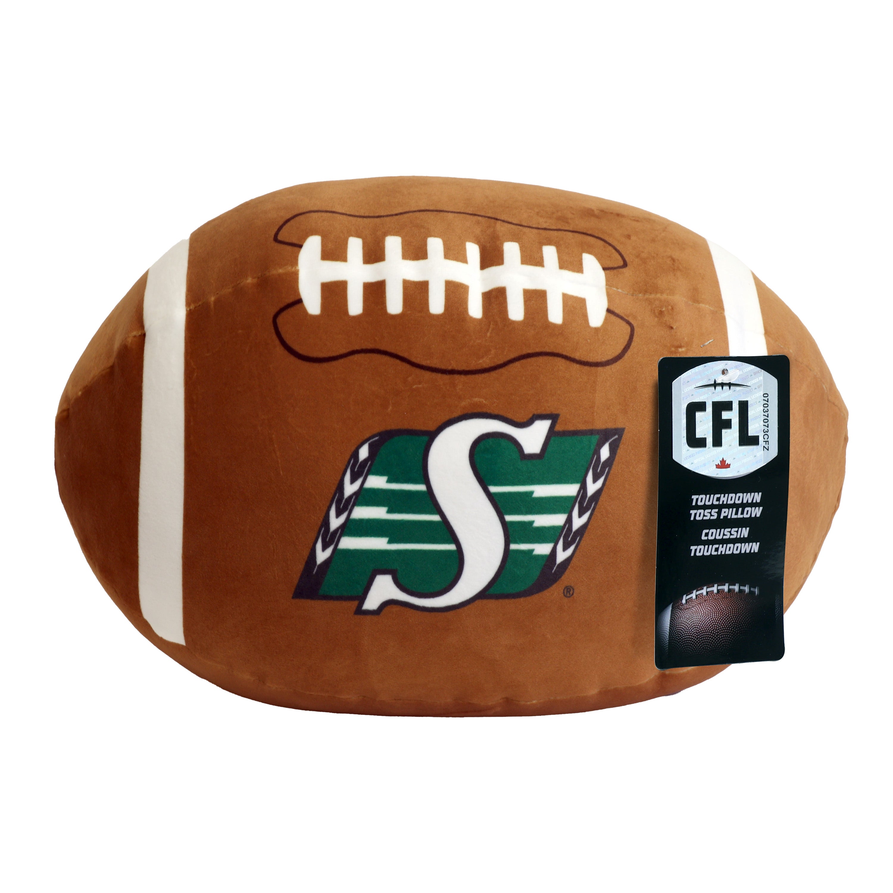 Football Shaped Fan Pillow 14"