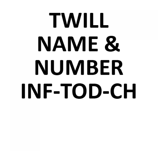 Authentic Stitched Name & Number - Infant/Toddler/Child