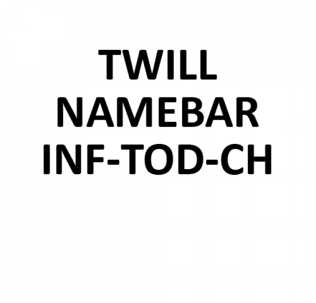 Authentic Stitched Namebar - Infant/Toddler/Child