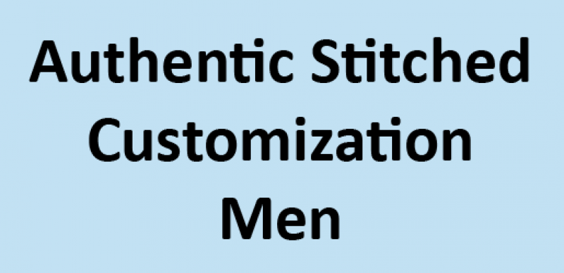 Authentic Stitched Name & Number - Men