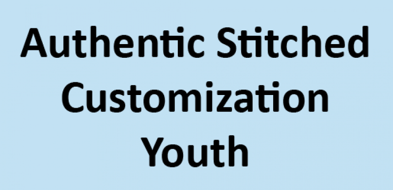 Authentic Stitched Name & Number - Youth