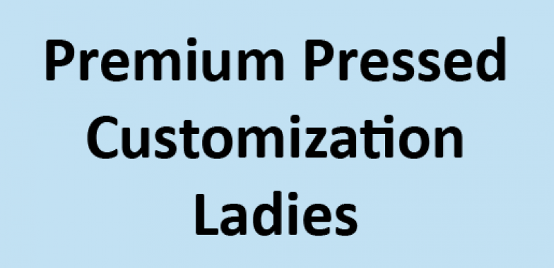 Premium Pressed Name & Number - Ladies
