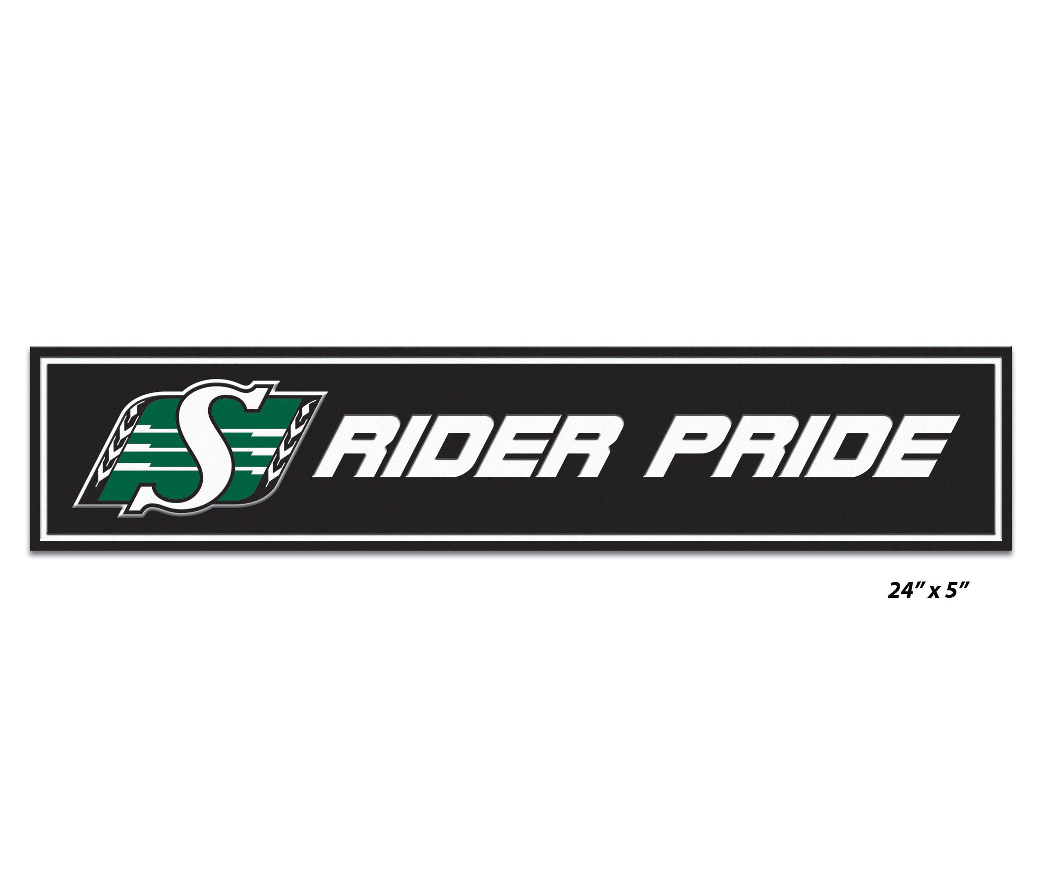 24" x 5" Customizable Black Sign