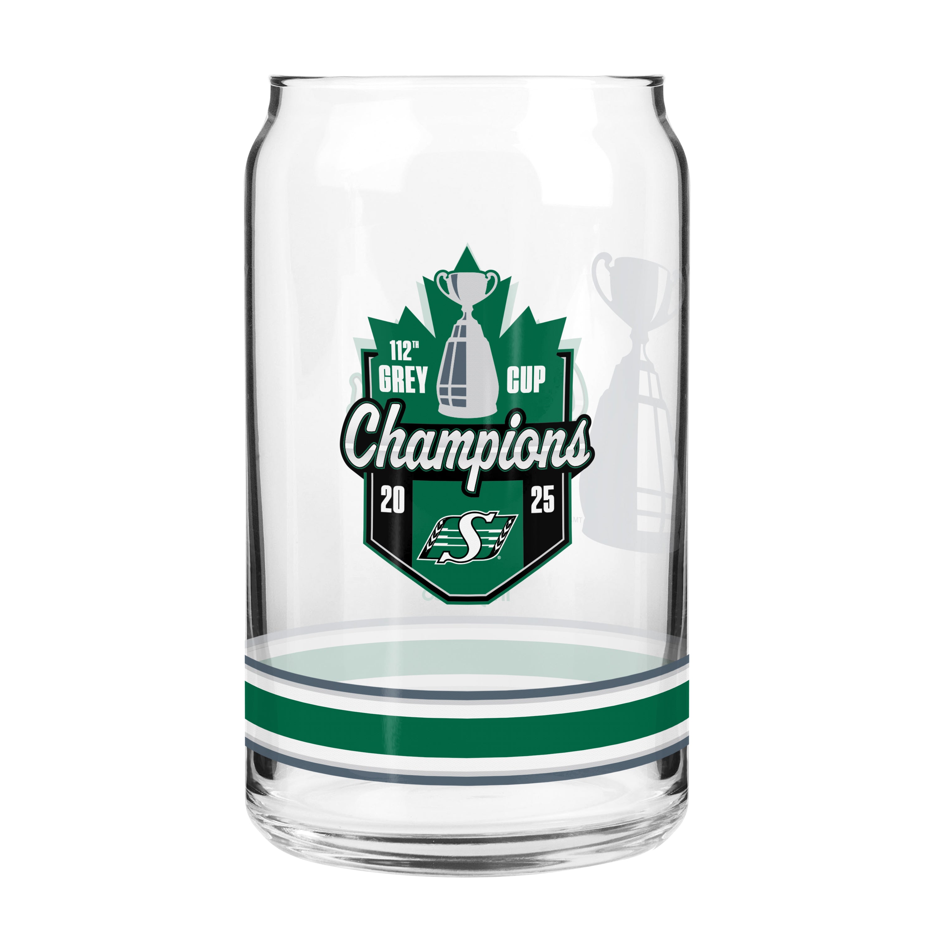 112 Grey Cup Champs 16oz Can Glass