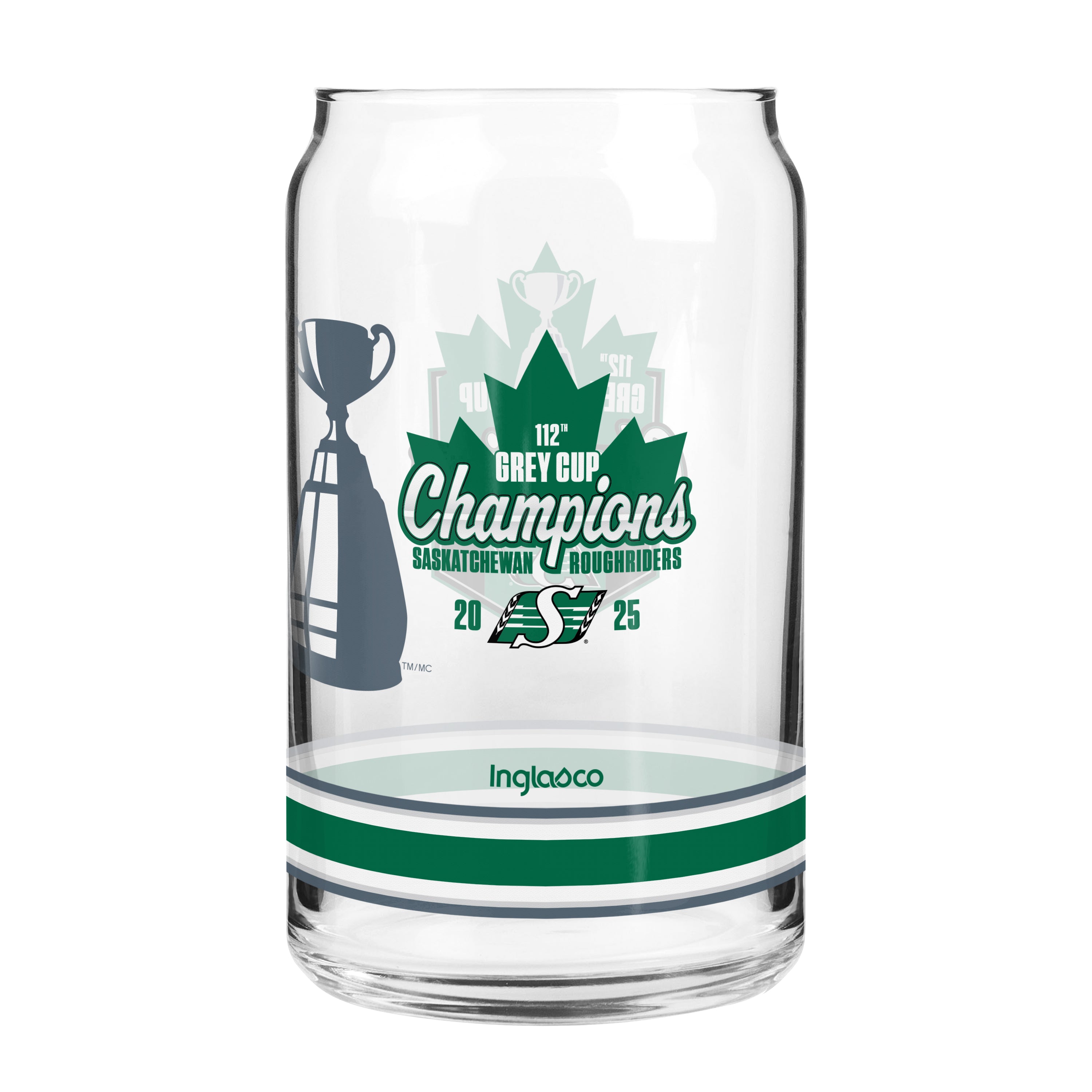 112 Grey Cup Champs 16oz Can Glass