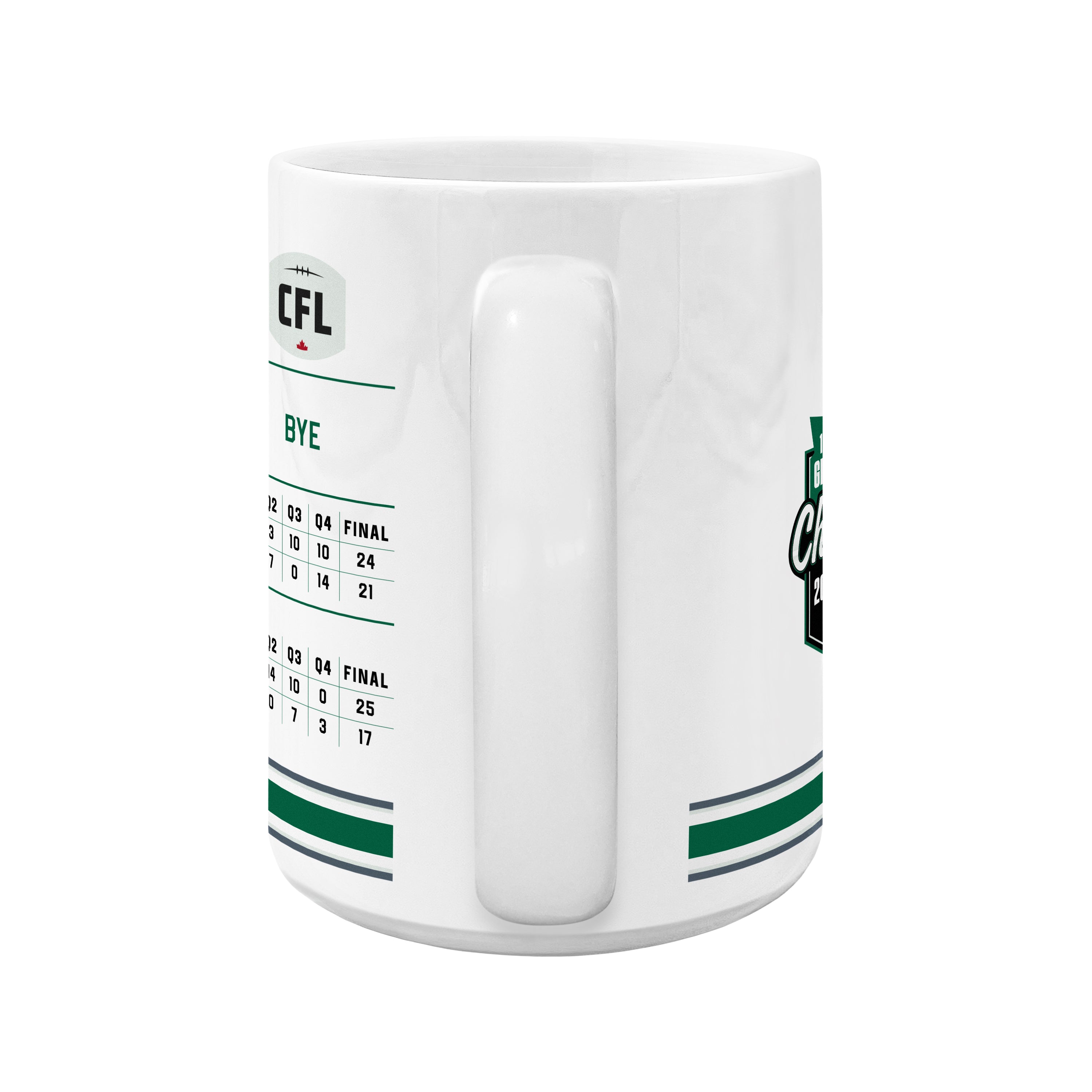 112 Grey Cup Champs 15oz Stats Ceramic Mug