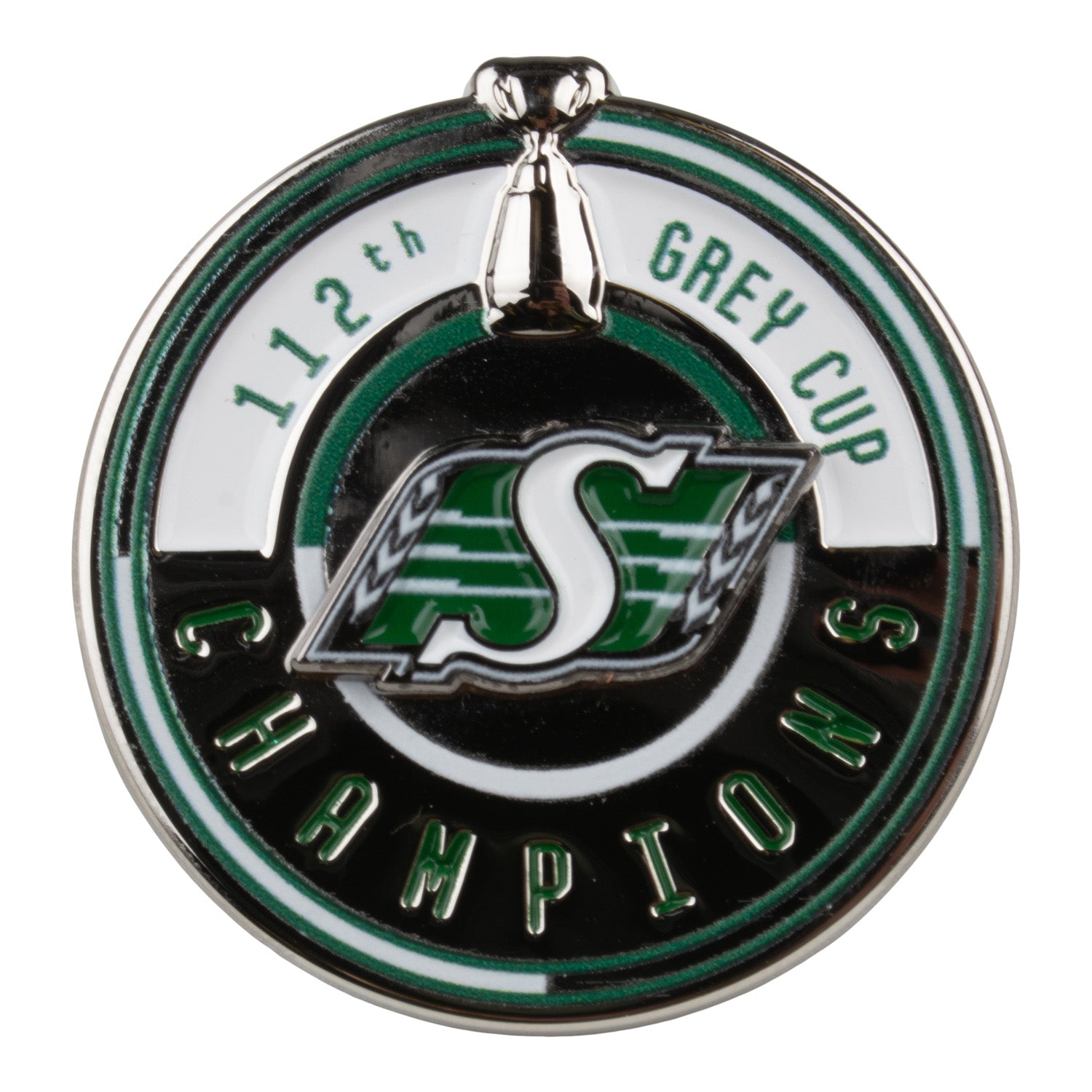 112 Grey Cup Champs Round Pin