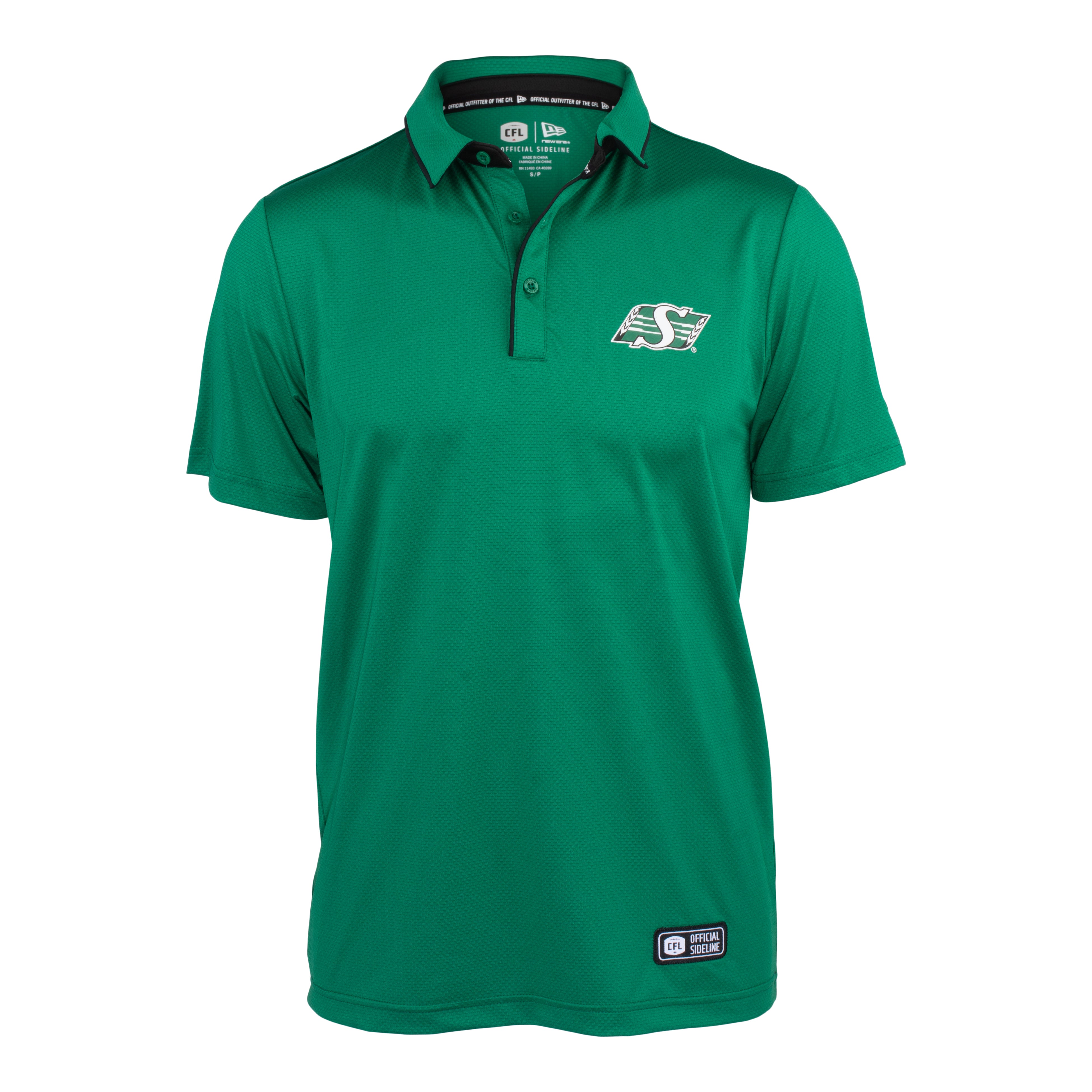 Sideline Green Shield Drive Performance Polo