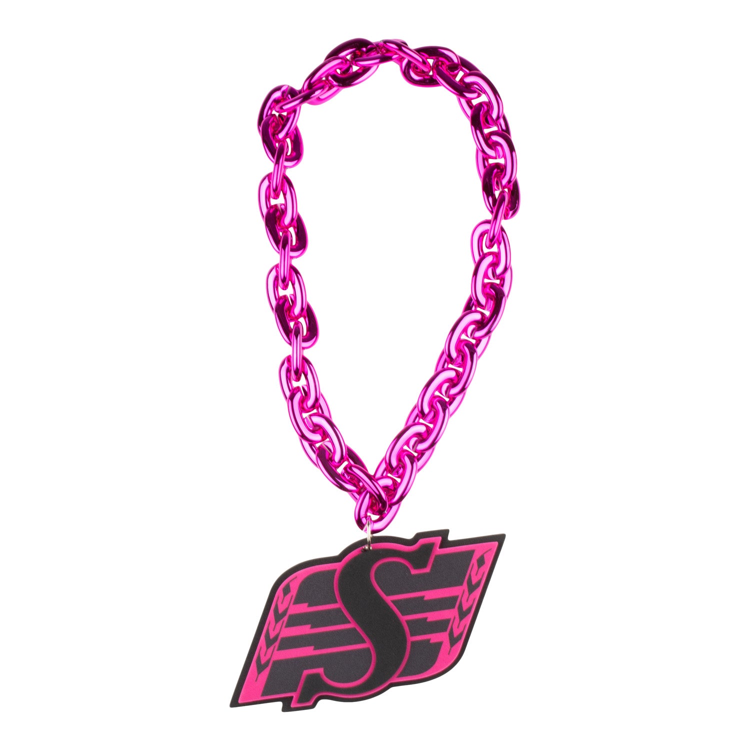 Shield Pink & Black Logo Fan Chain