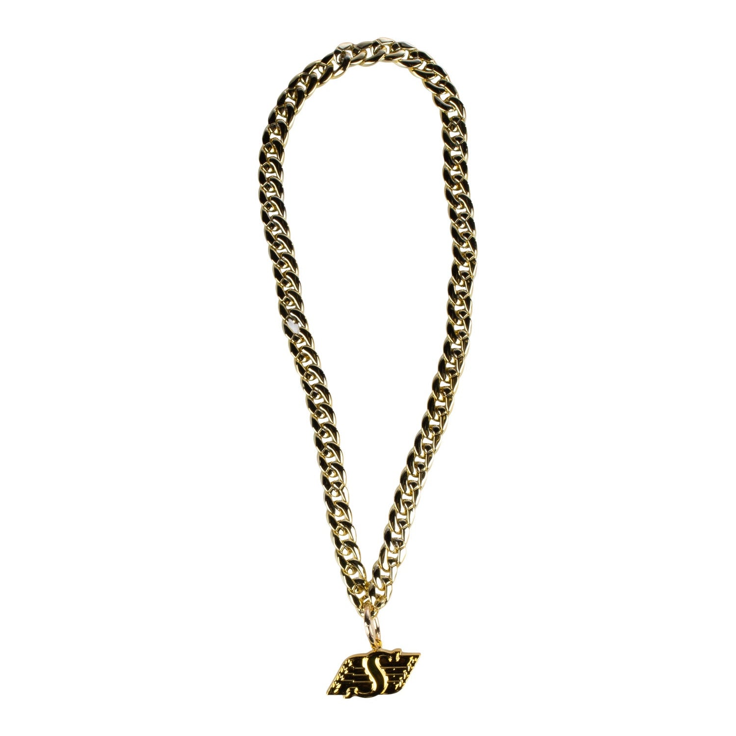 Novelty Gold Logo Chain Necklace