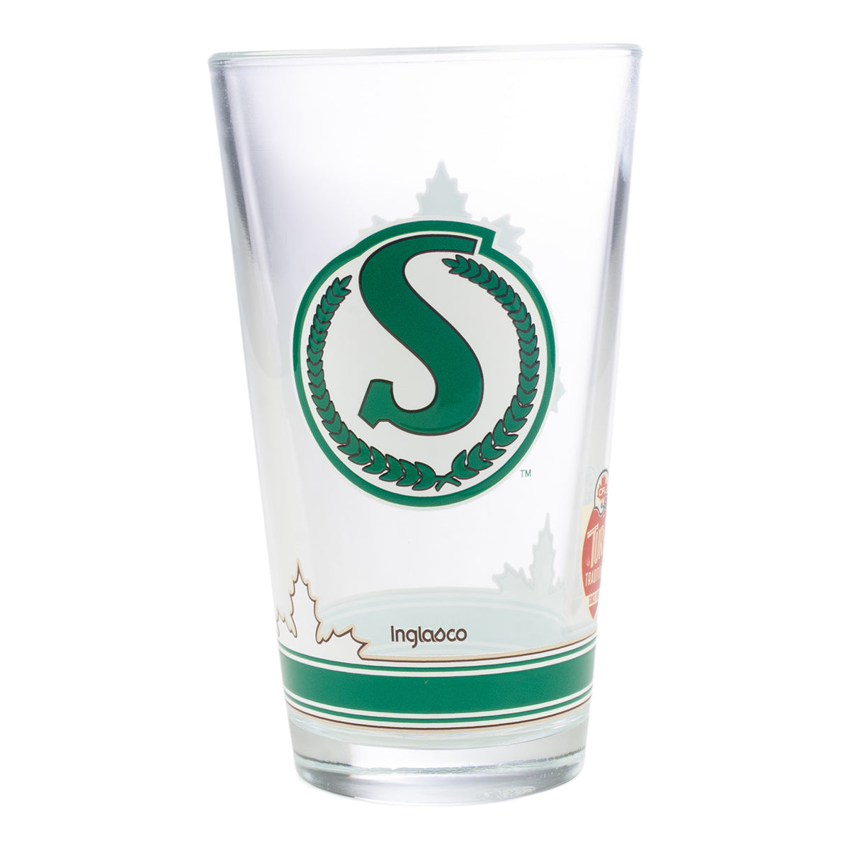 16oz Turf Traditions Mixing Glass Maple Leaf
