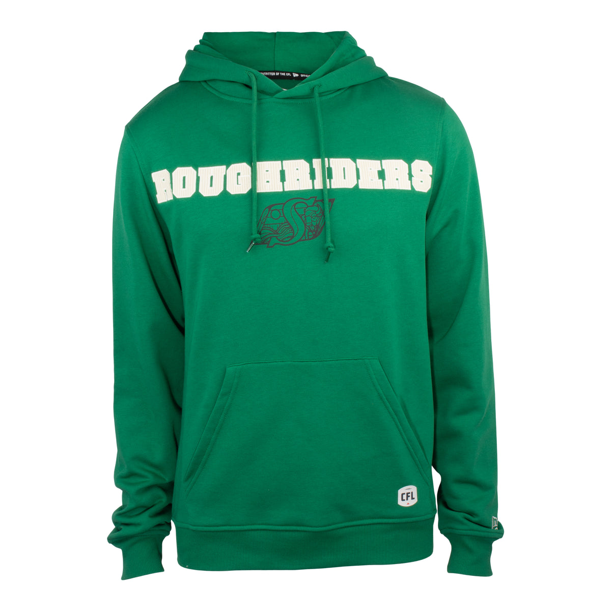 Indigenous Corduroy Applique Green Hoodie
