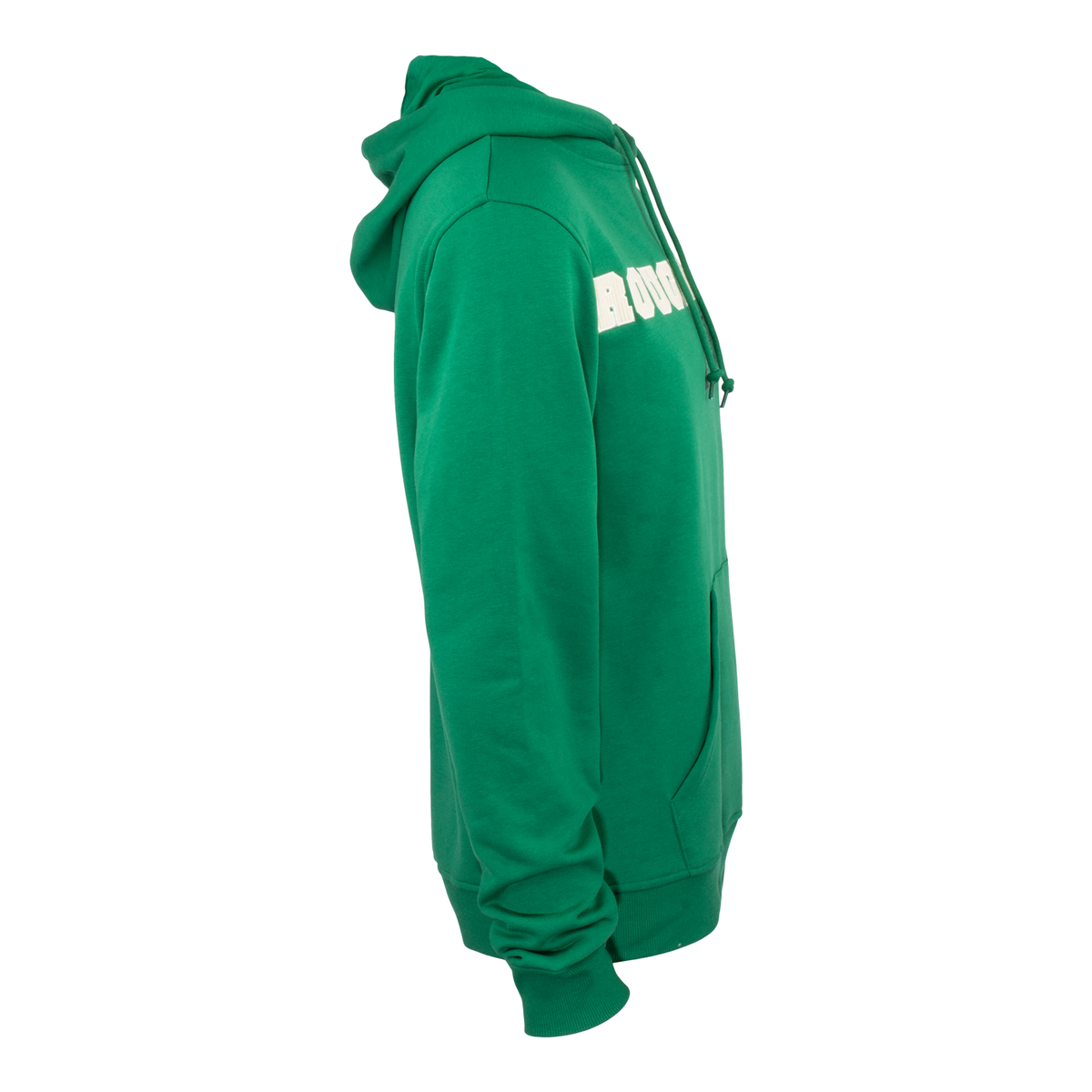 Indigenous Corduroy Applique Green Hoodie