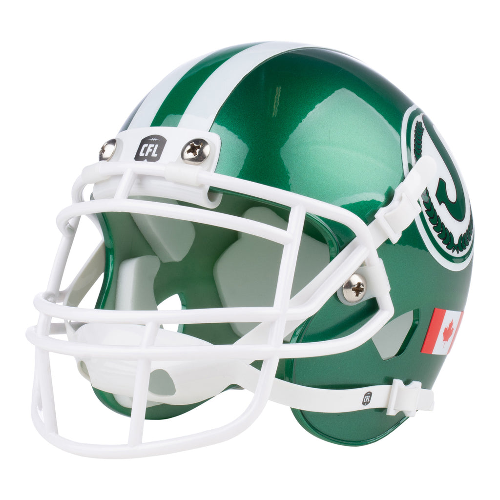 canadian football league mini helmets CFL The Sports Vault Saskatchewan Roughriders Replica Pl Bleacher Bum Collectibles C yellow #5 Retro Mini Helmet