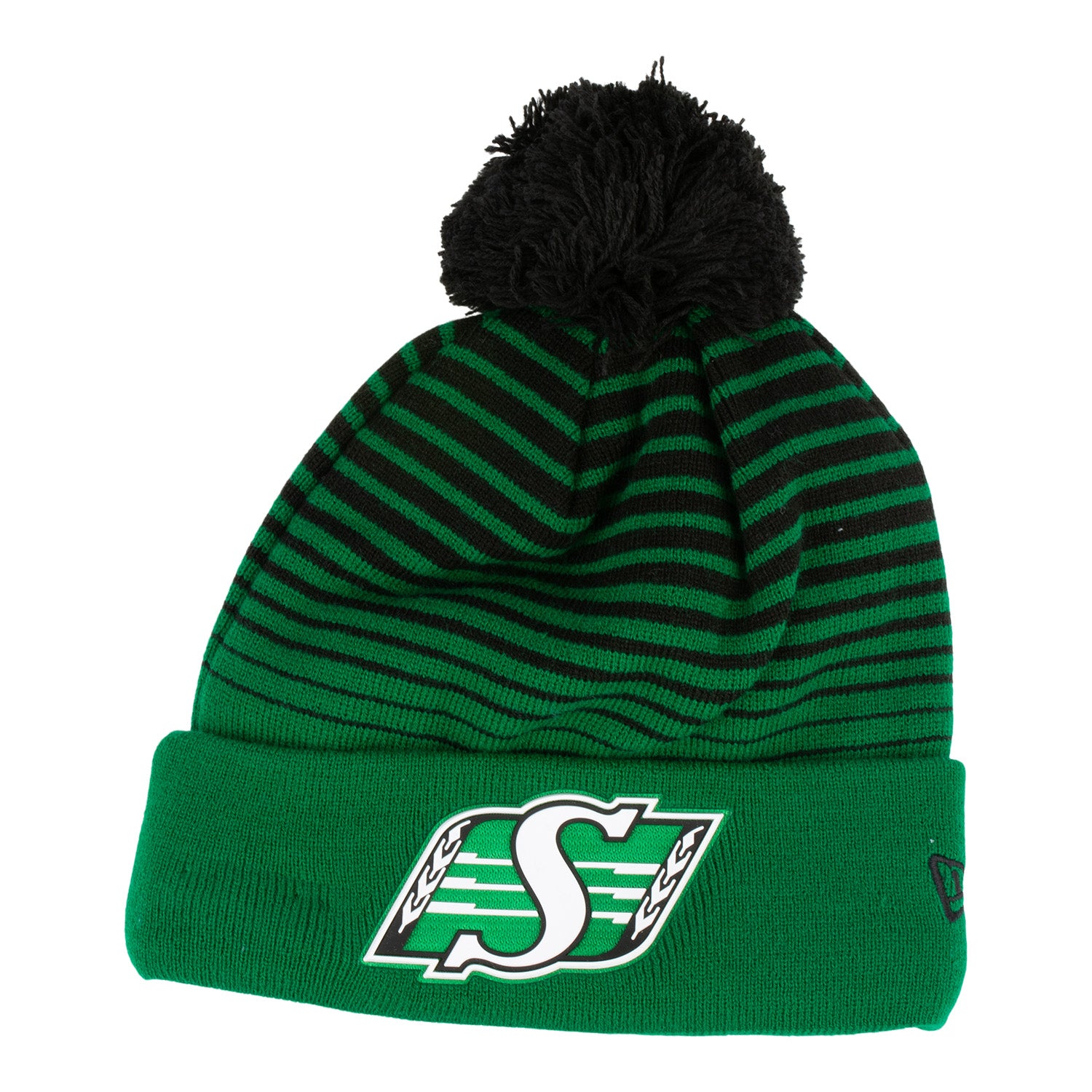 Sideline Green Dash Pom Knit