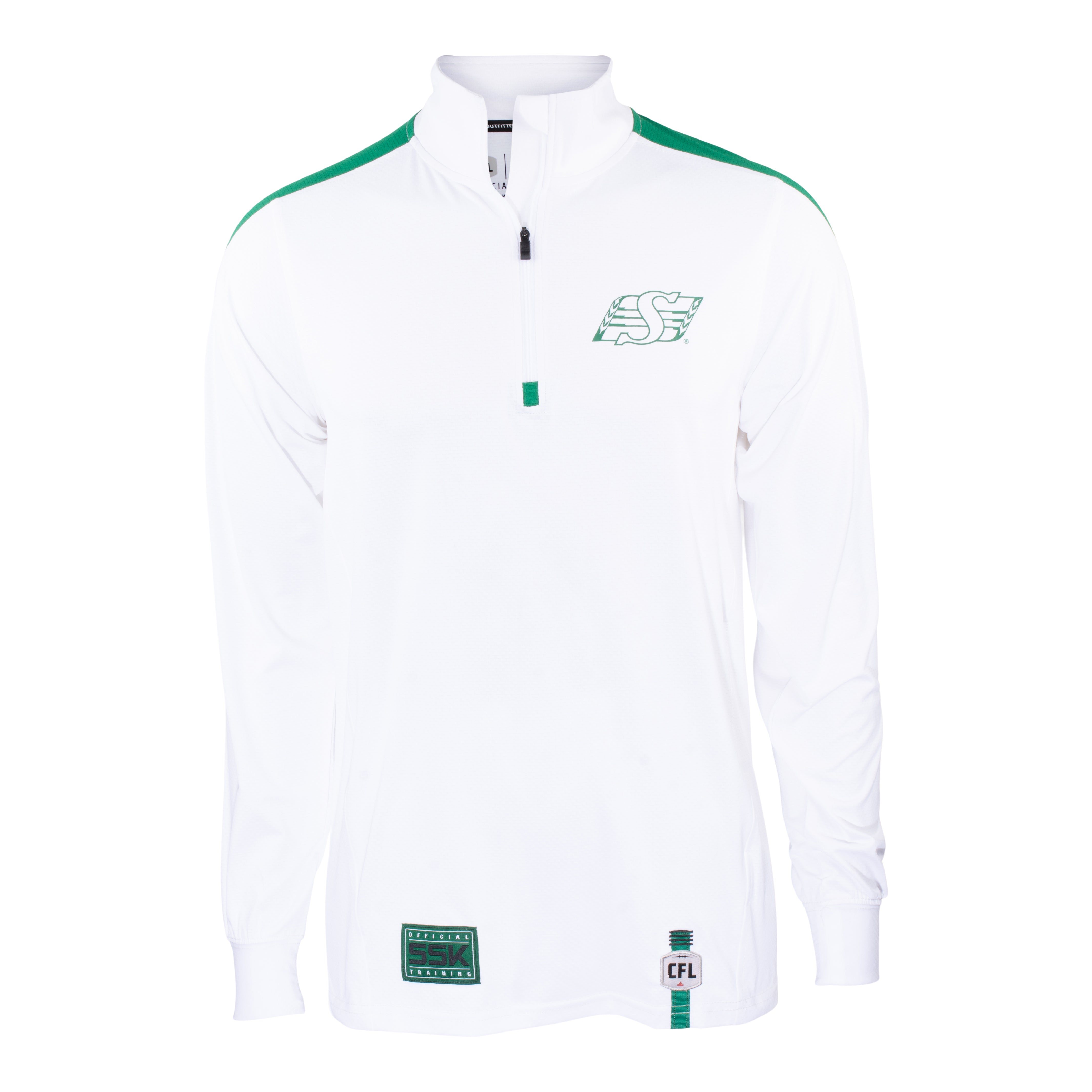 Sideline Jack 1/4 Zip Pullover White