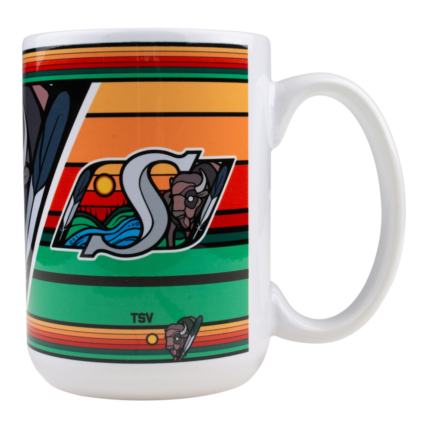 Full Colour Indigenous Logo 15oz Coffee Mug