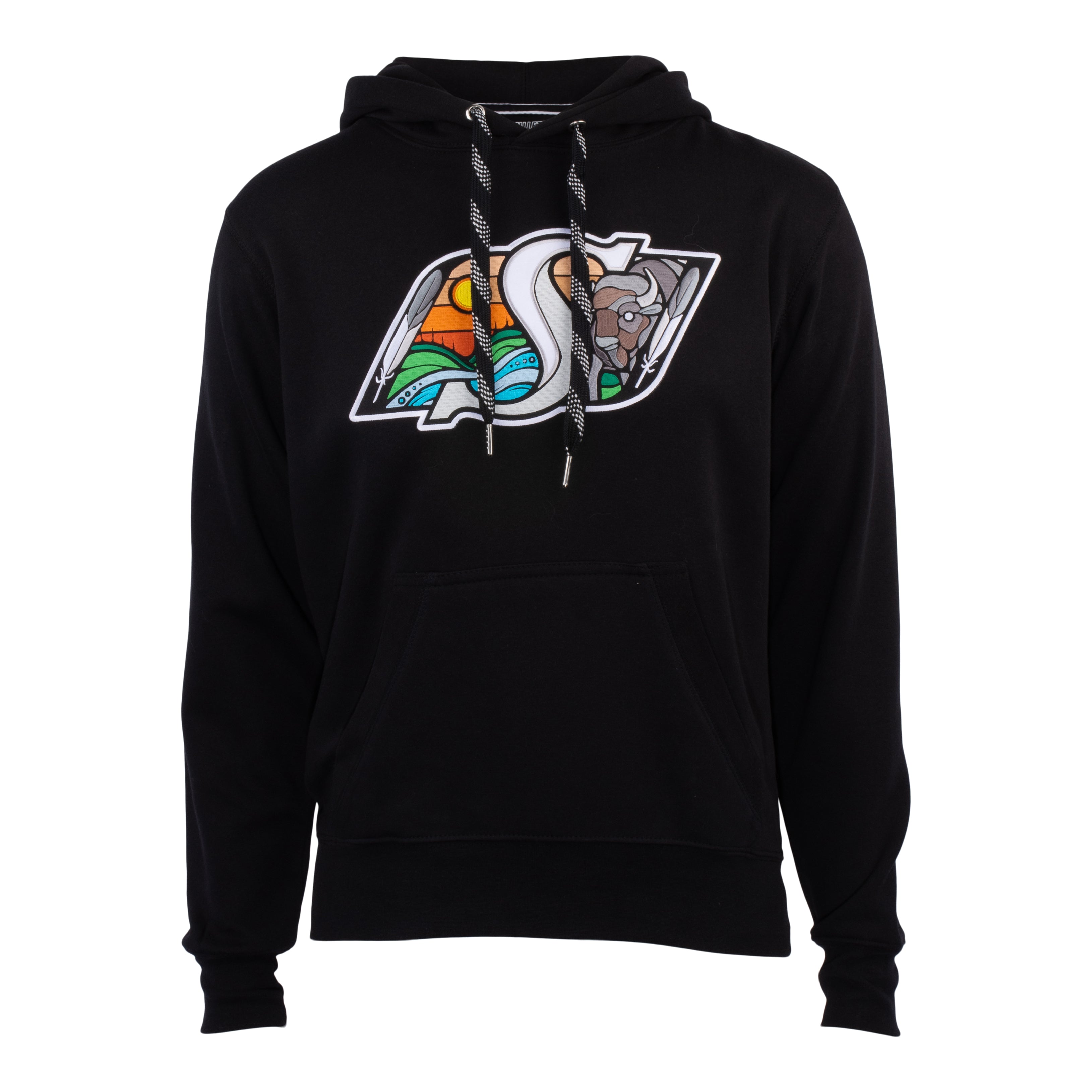Full Colour Indigenous Logo Crest Hoodie