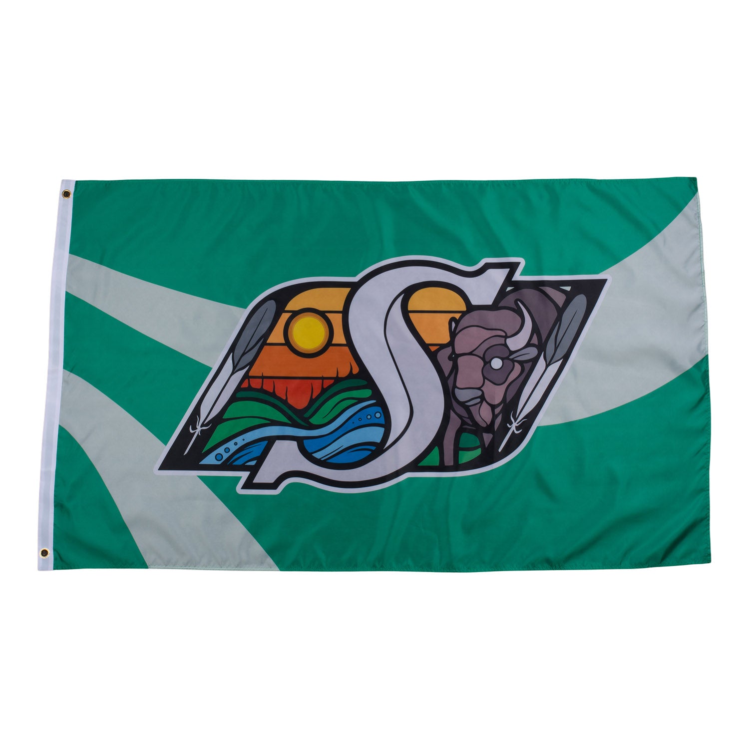 Full Colour Indigenous Logo 3' x 5' Flag