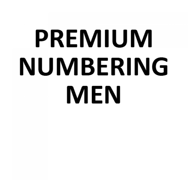 Premium Pressed Numbering - Men