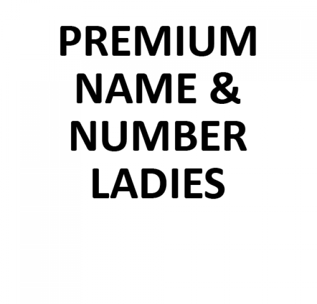 Premium Pressed Name & Number - Ladies