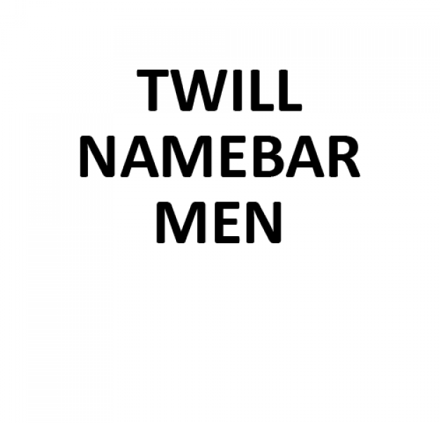 Authentic Stitched Namebar - Men