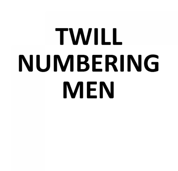 Authentic Stitched Numbering - Men