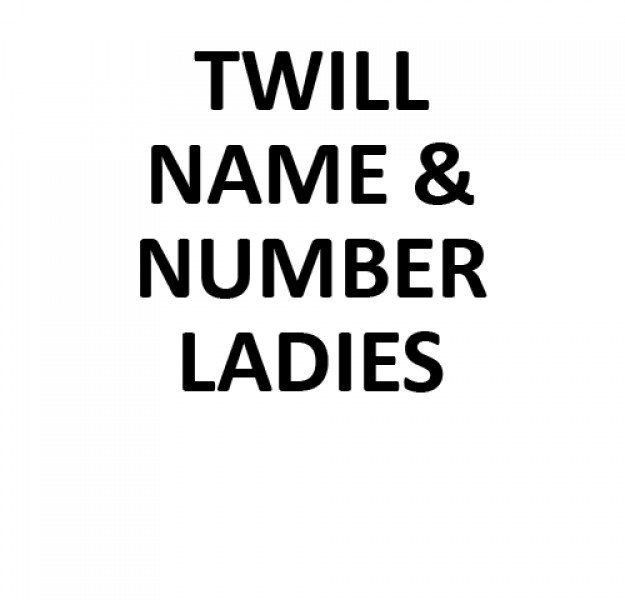 Authentic Stitched Name & Number - Ladies