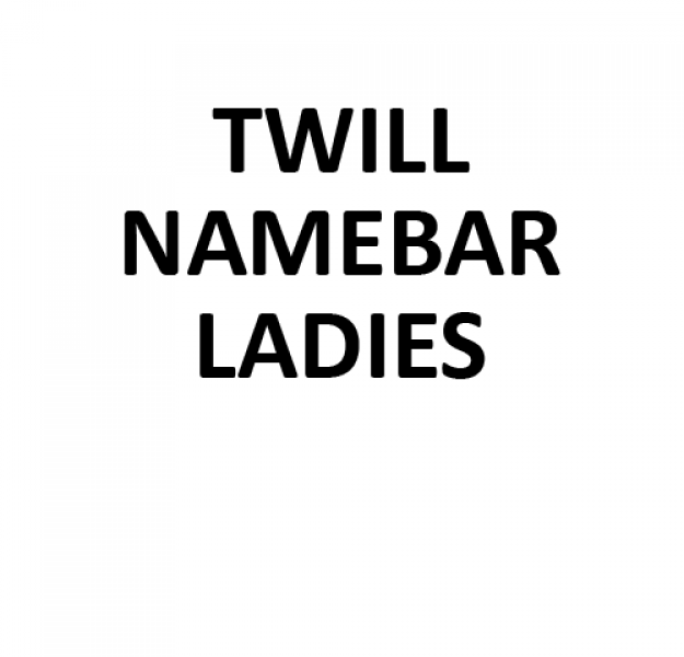 Authentic Stitched Namebar - Ladies