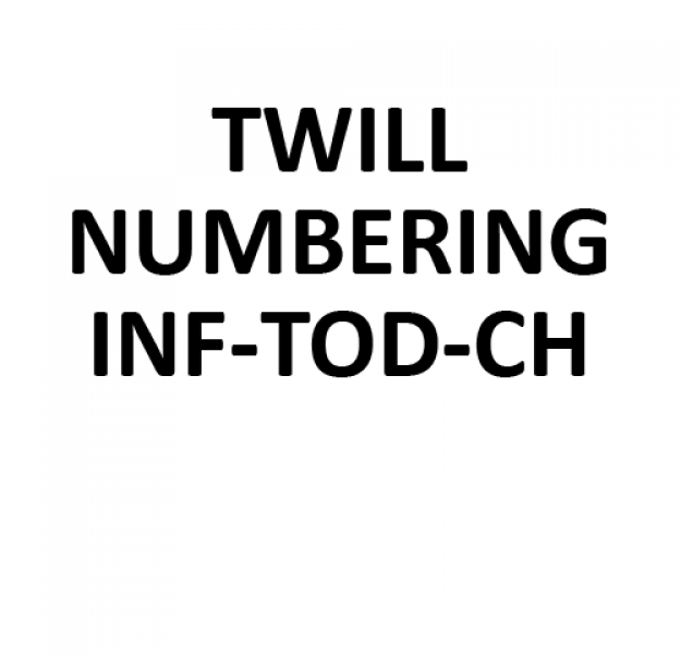 Authentic Stitched Numbering - Infant/Toddler/Child
